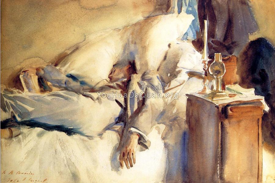 Peter Harrison Asleep - 约翰·辛格·萨金特